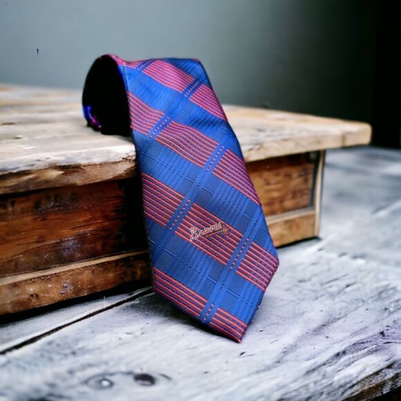 MLB Braves Mens Neck Tie - Picture 1 of 7